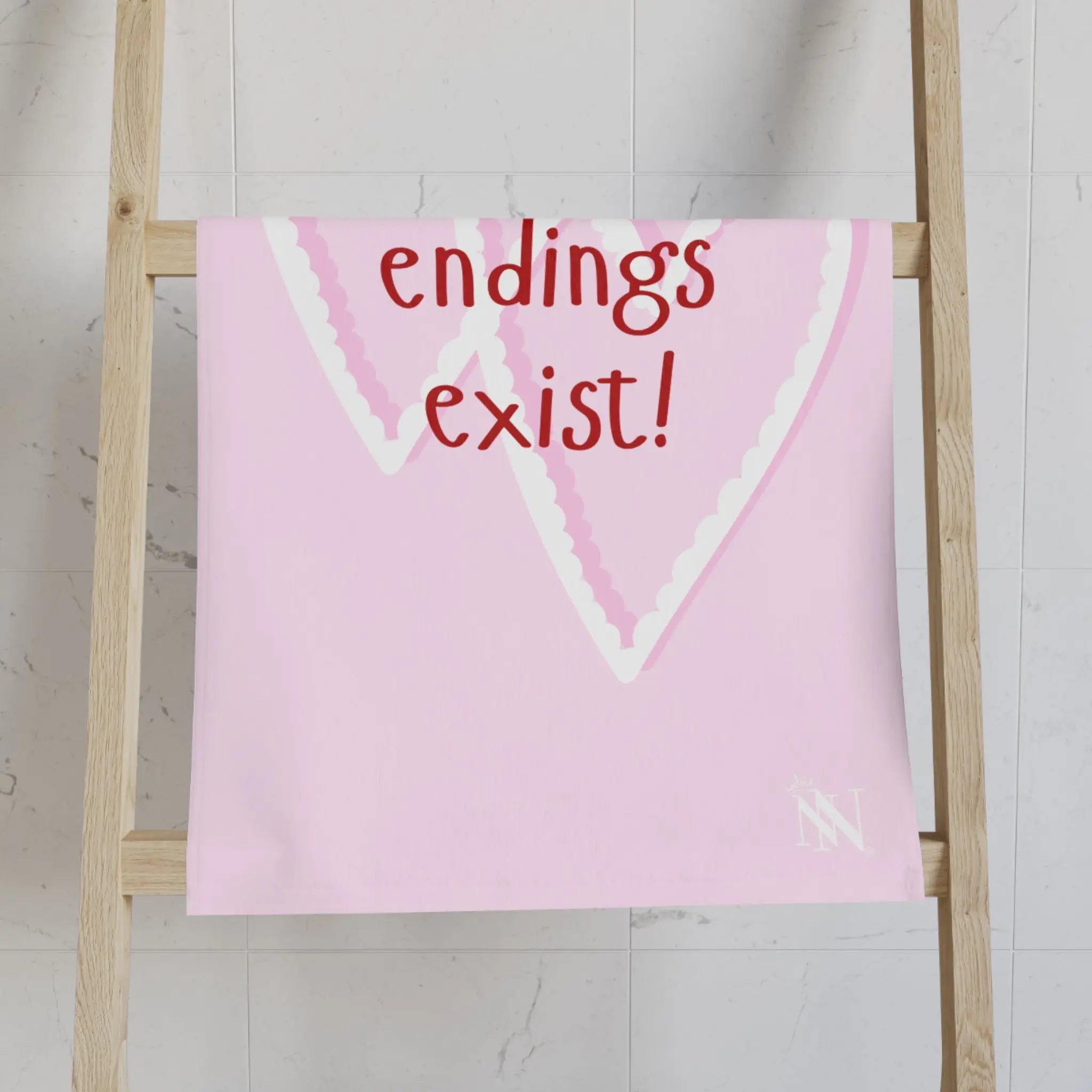 Happy Endings Exist! Two Hearts | Mix & Match Classic Fun-Flirty Lovers’ Towels