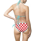 Red & White Checkered | Mix & Match Fun-Flirty Lovers’ String Bikinis