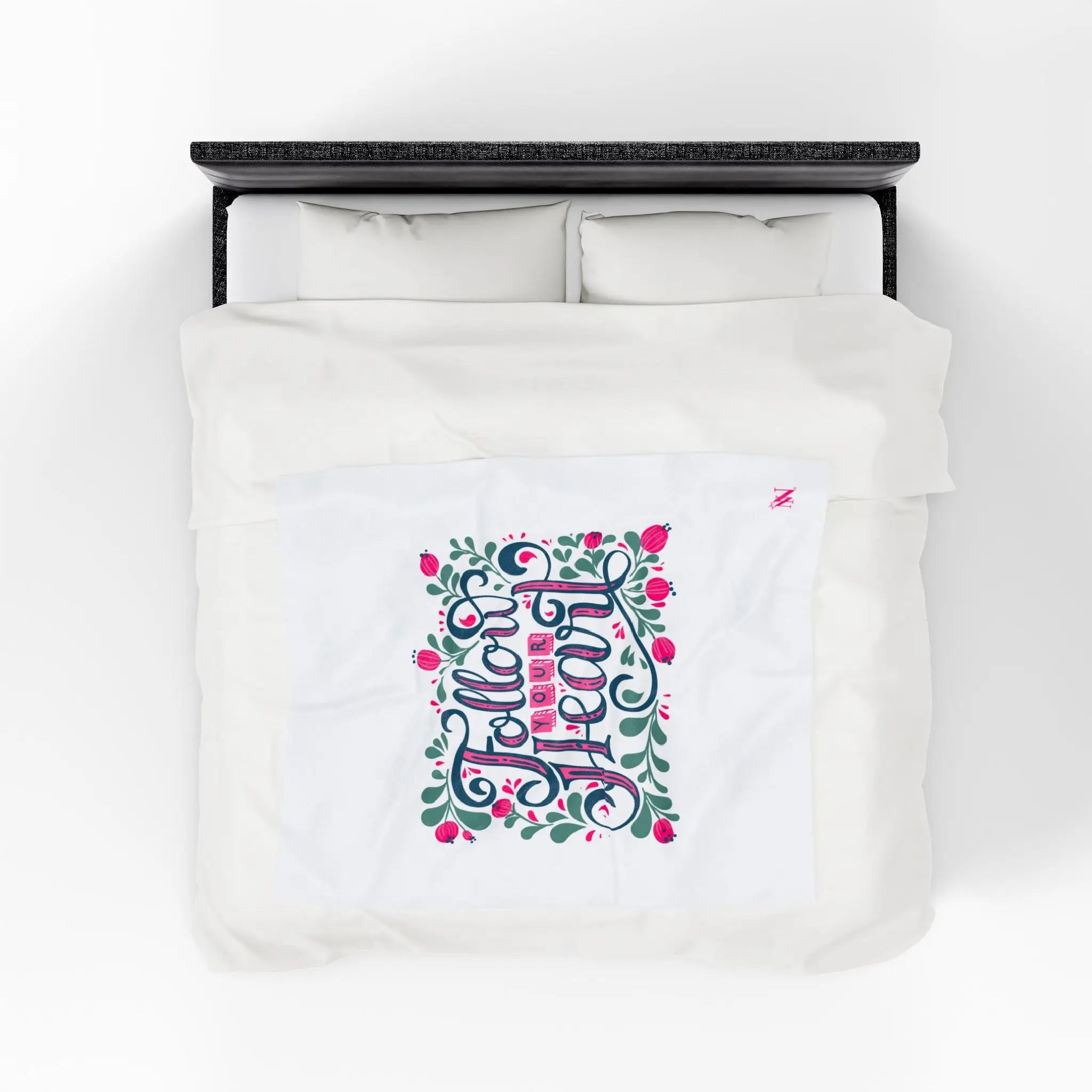 Follow Your Heart Floral | Mix & Match Velveteen Fun-Flirty Lovers’ Blankets