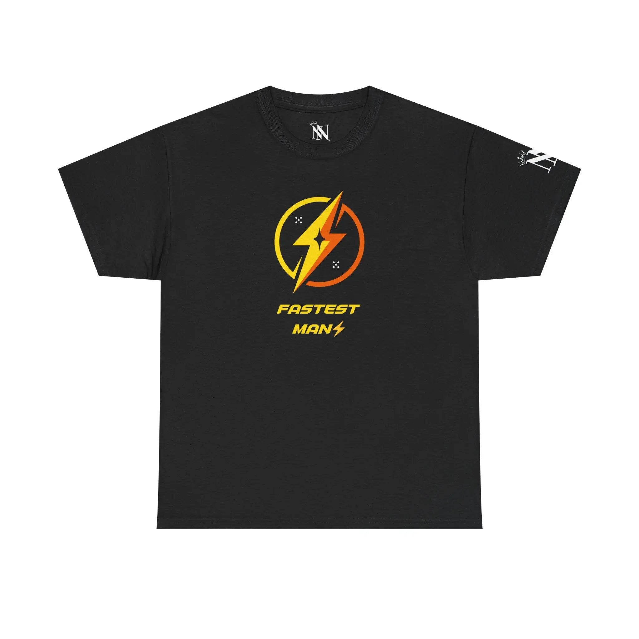 Fastest Man Lightning Bolt Cotton T-Shirt