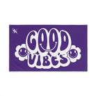 Smiley Happy Face Good Vibes Purple | Mix & Match Classic Fun-Flirty Lovers’ Towels