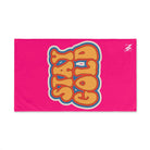 Stay Gold Retro Sticker Signature Pink | Mix & Match Classic Fun-Flirty Lovers’ Towels