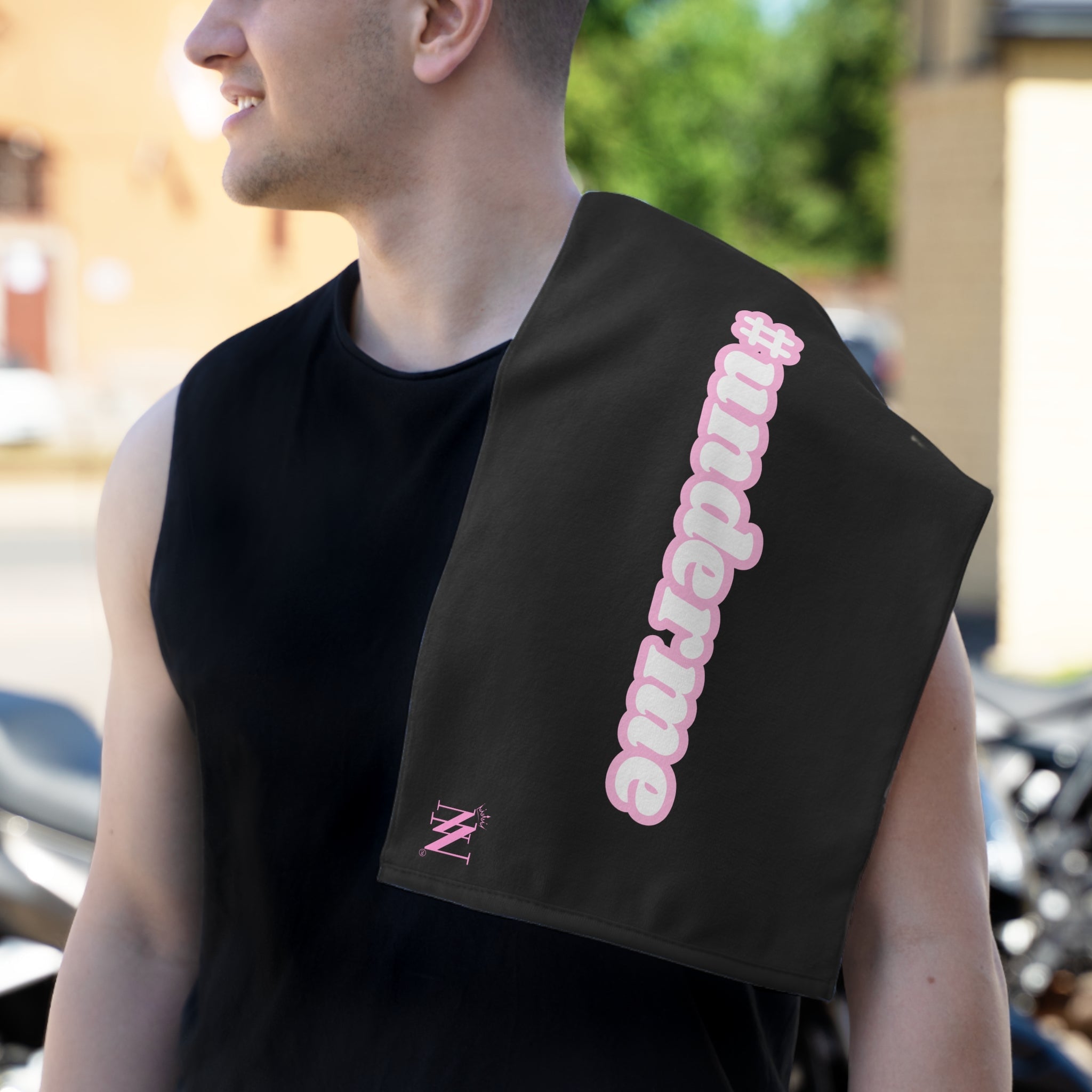 #underme Pink Black | Mix & Match Soft Fun-Flirty Lovers’ Towels