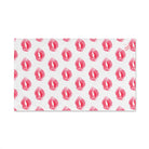 Lips Kiss Mark Pattern White | Mix & Match Classic Fun-Flirty Lovers’ Towels