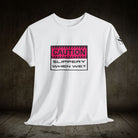 Caution Slippery When Wet | Mix & Match 100% Cotton Unisex Fun-Flirty Lovers’ Tees