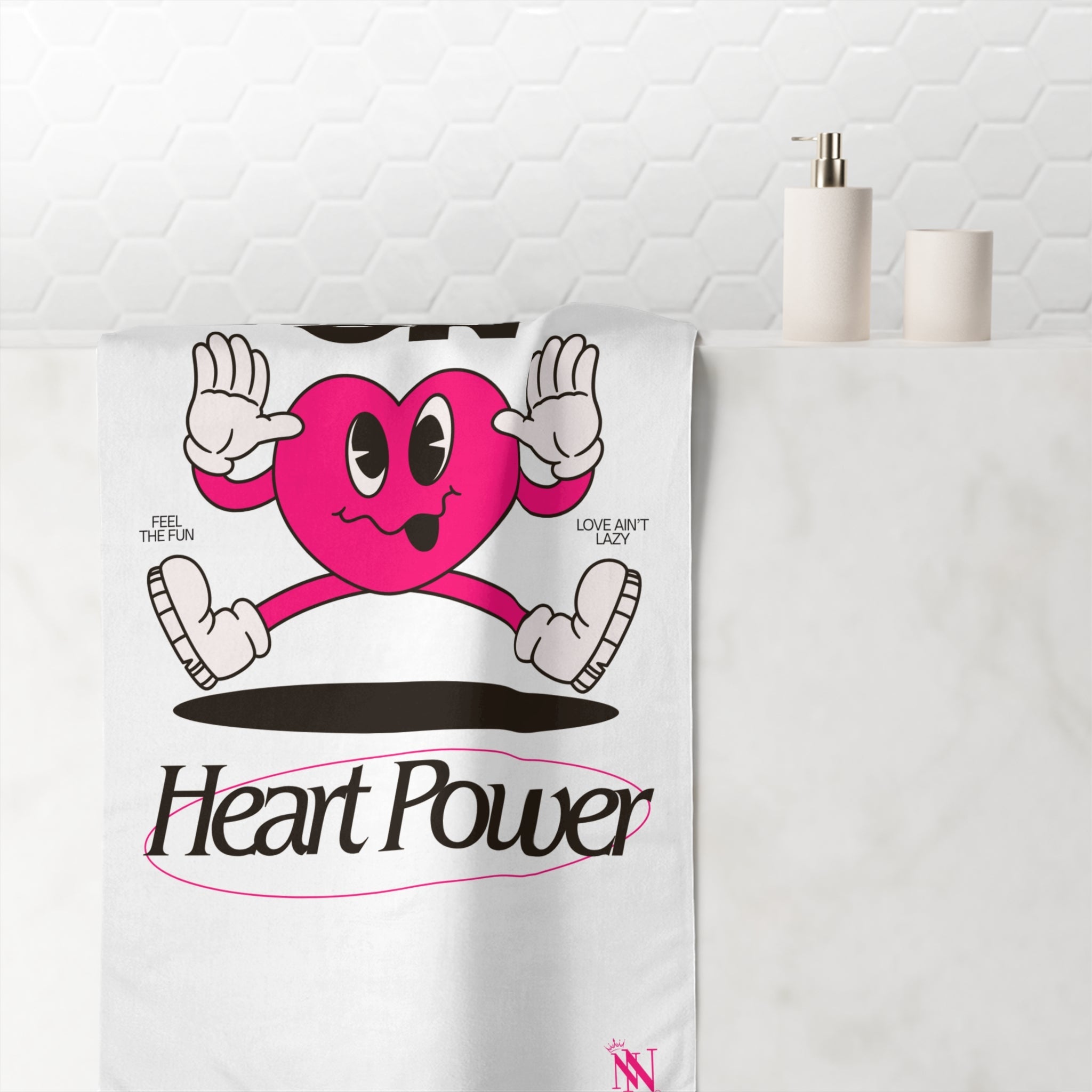 High on Heart Power | Mix & Match XL Fun-Flirty Lovers’ Towels