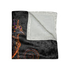 Trick Treat or Tease Crow | Nectar Napkins Fun-Flirty Lovers’ Crushed Velvet Blankets