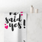 He Said Yes! | Mix & Match XL Fun-Flirty Lovers’ Towels