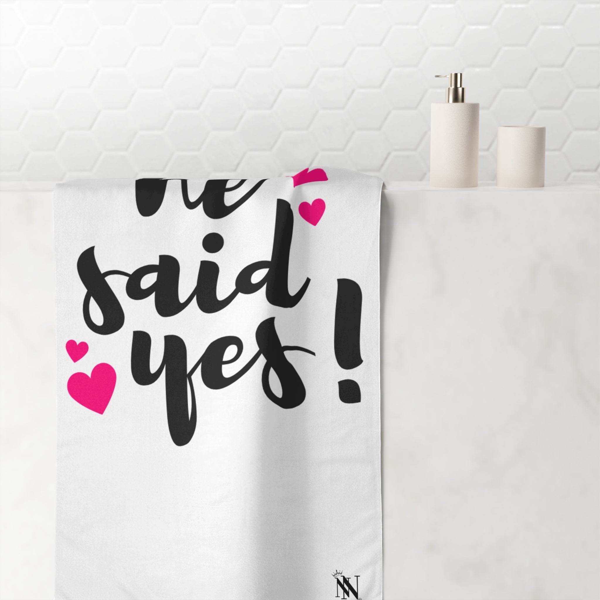 He Said Yes! | Mix & Match XL Fun-Flirty Lovers’ Towels