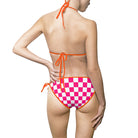 Signature Pink White Checkered | Mix & Match Fun-Flirty Lovers’ String Bikinis