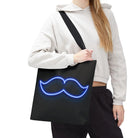 His Mustache Neon | Mix & Match Fun-Flirty Lovers’ Totes