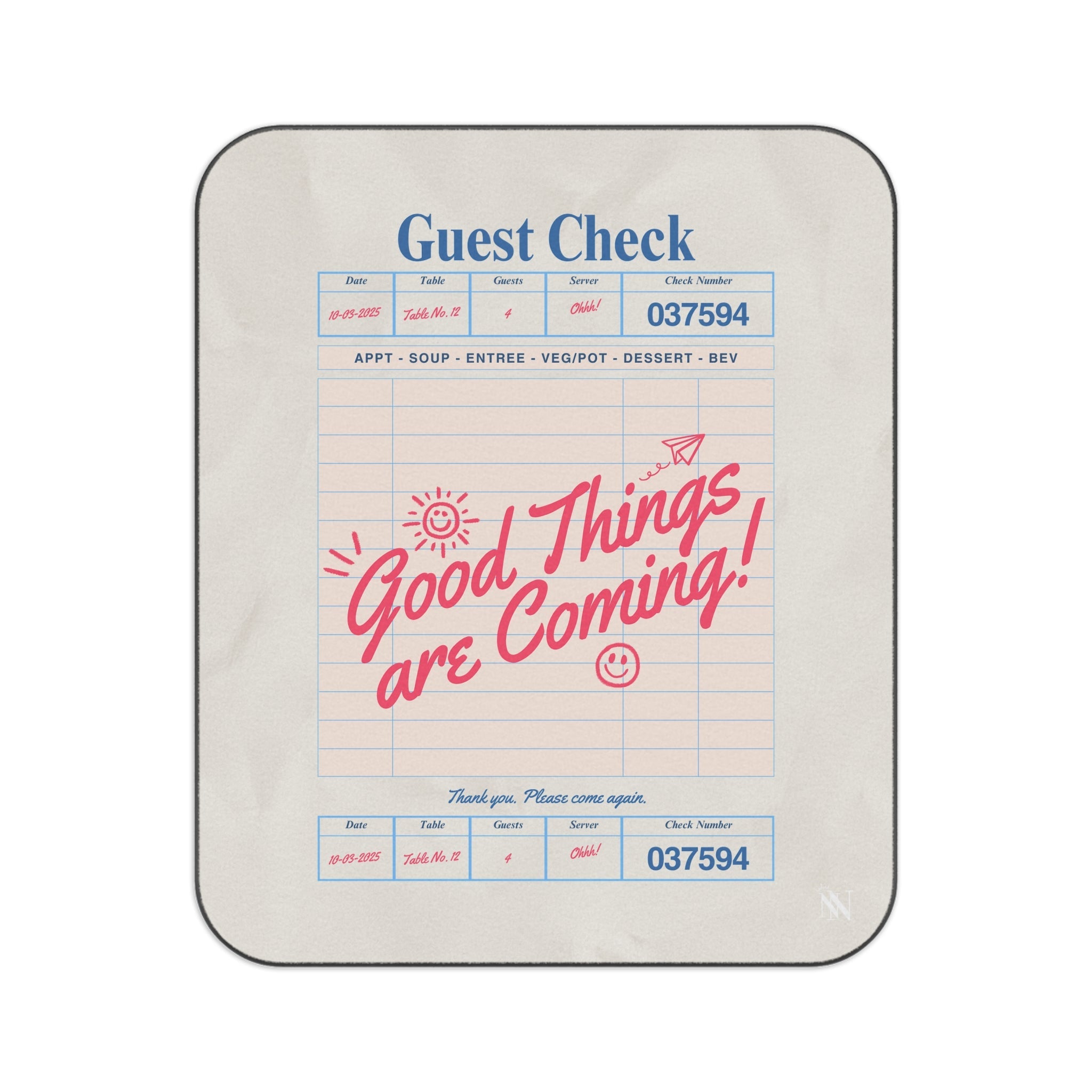 Good Things Are Coming! Guest Check | Mix Match Fun-Flirty Lovers’ Water-Resistant Blankets