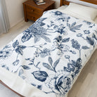 Pretty Blue Floral | Mix & Match Soft Fun-Flirty Lovers’ Blankets