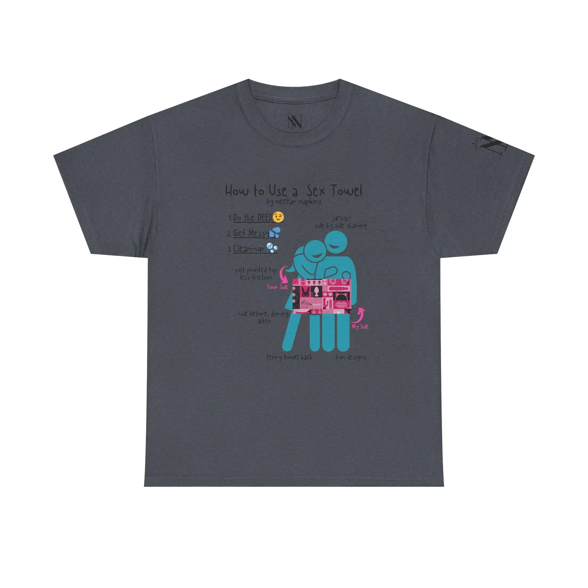 How to Use a Sex Towel | Mix & Match 100% Cotton Unisex Fun-Flirty Lovers’ Tees