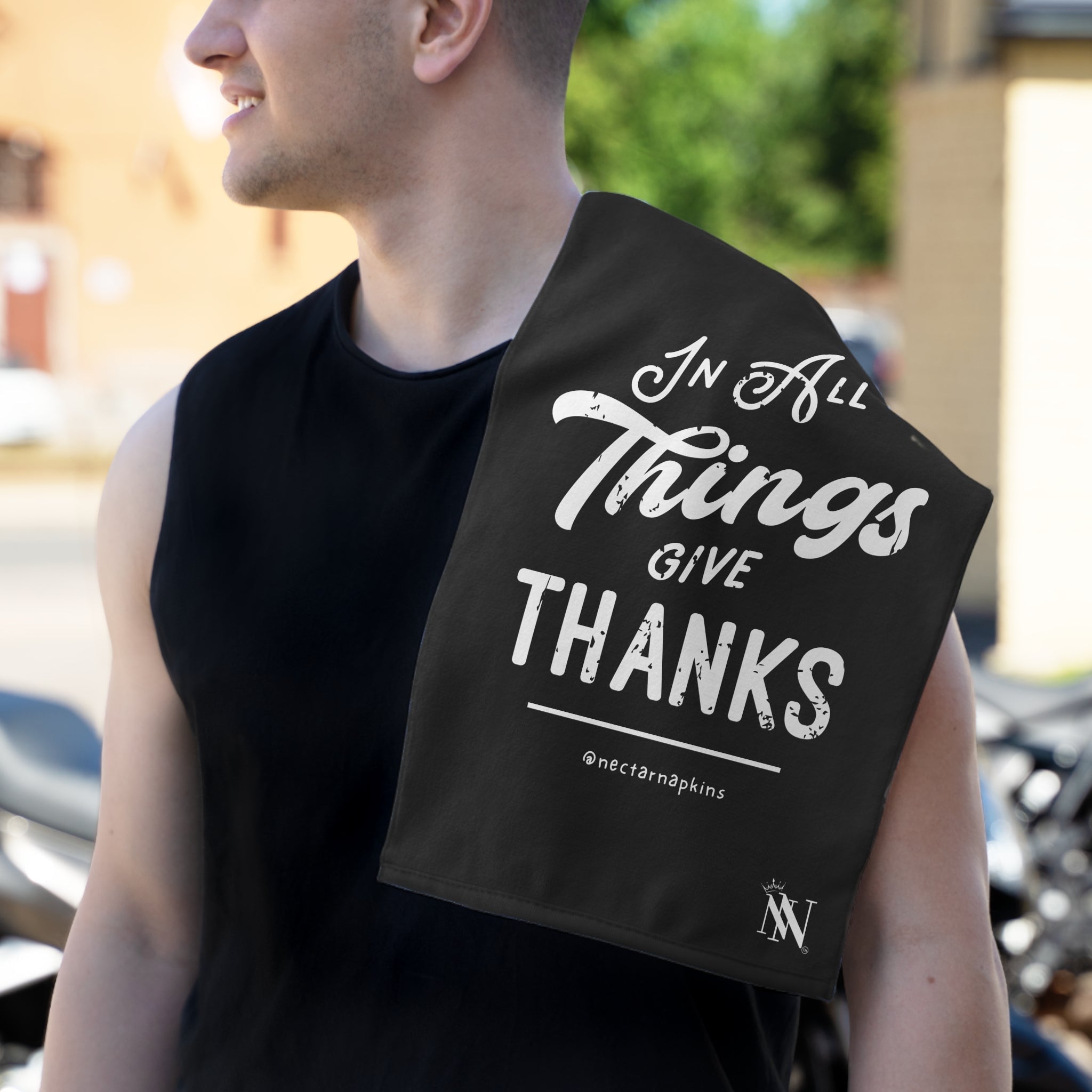 In All Things Give Thanks | Mix & Match Soft Fun-Flirty Lovers’ Towels