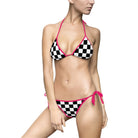 Black & White Checkered | Mix & Match Fun-Flirty Lovers’ String Bikinis
