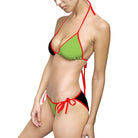 Green & Black Strappy | Mix & Match Fun-Flirty Lovers’ String Bikinis