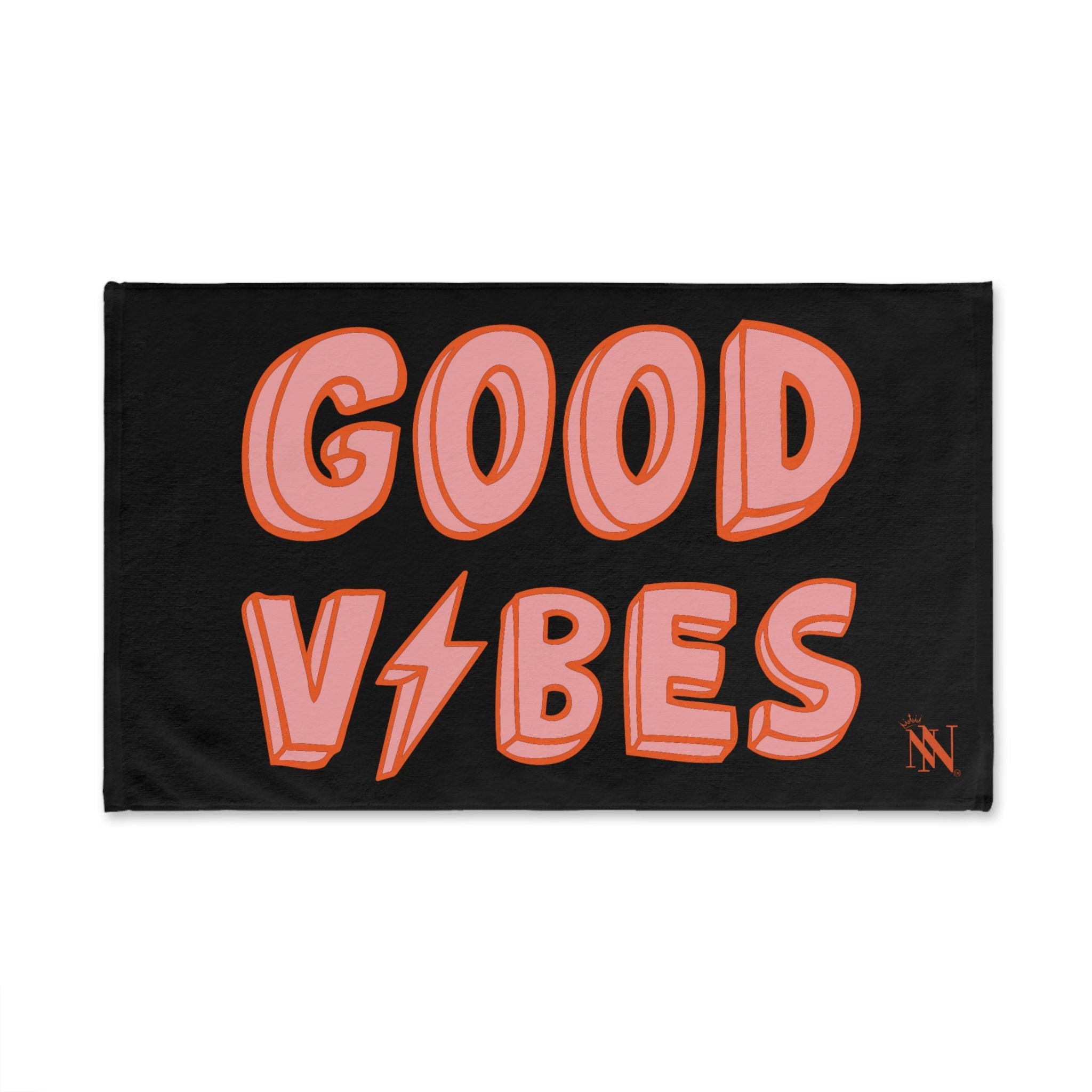 Good Vibes Red Electric Black Cum Towel