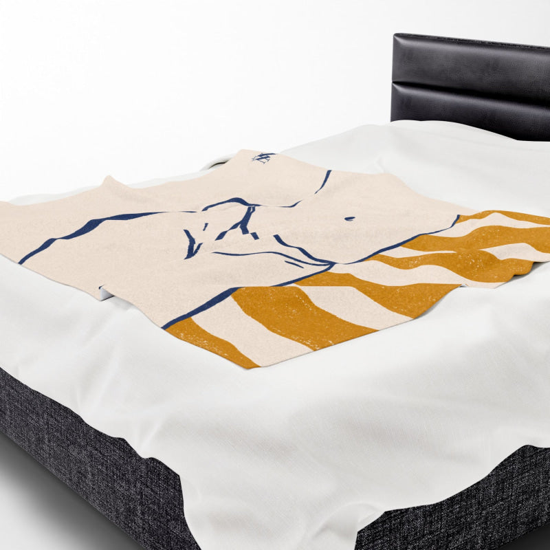 Vintage Bikini Poster | Mix & Match Soft Fun-Flirty Lovers’ Blankets