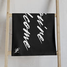 Simply You’re Welcome Black Cum Towel