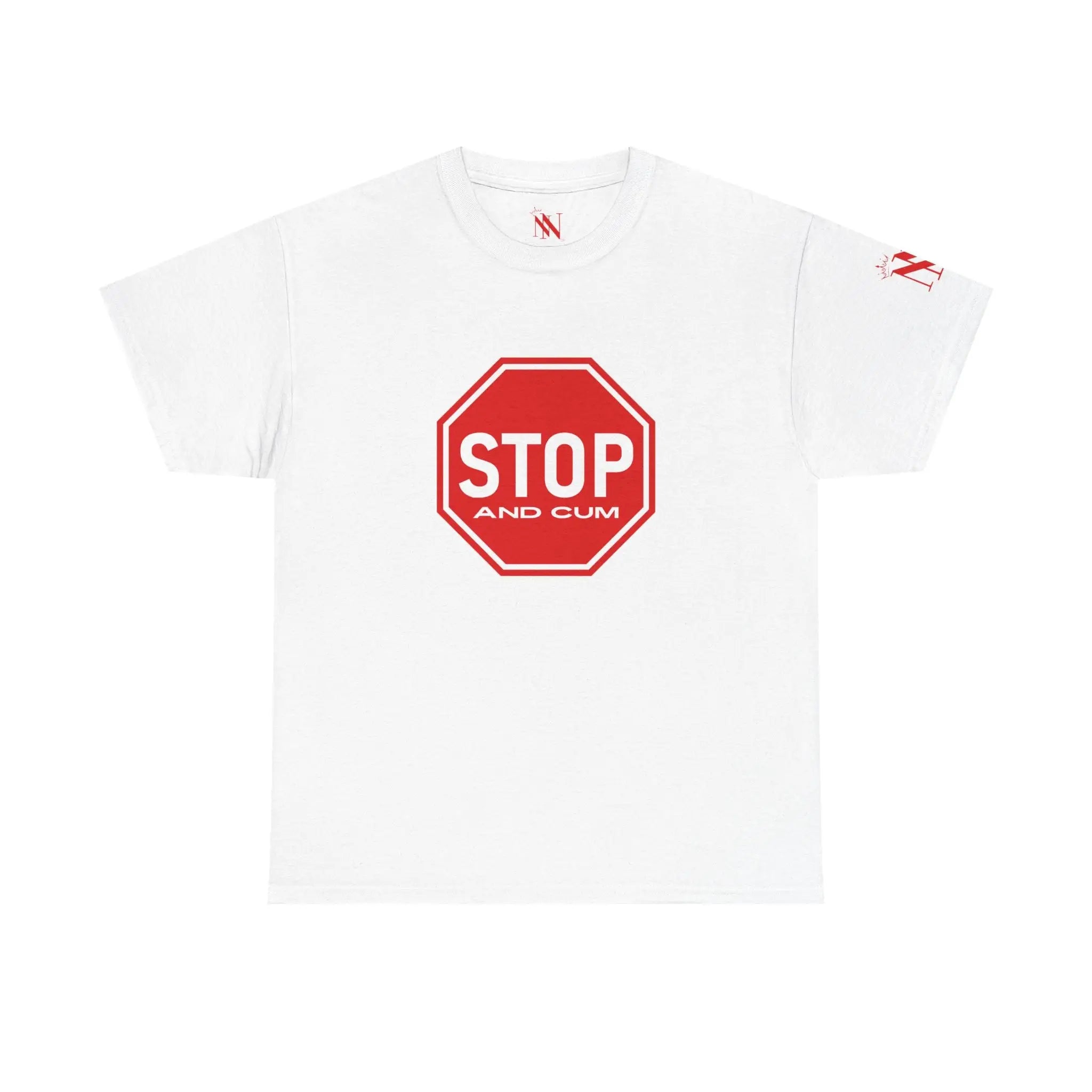 Stop And Cum Sign | Mix & Match 100% Cotton Unisex Fun-Flirty Lovers’ Tees