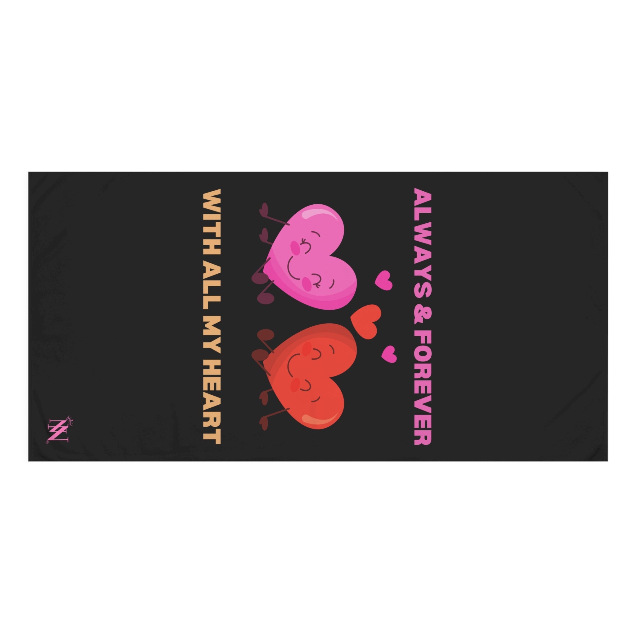 With All My Heart | Mix & Match XL Fun-Flirty Lovers’ Towels