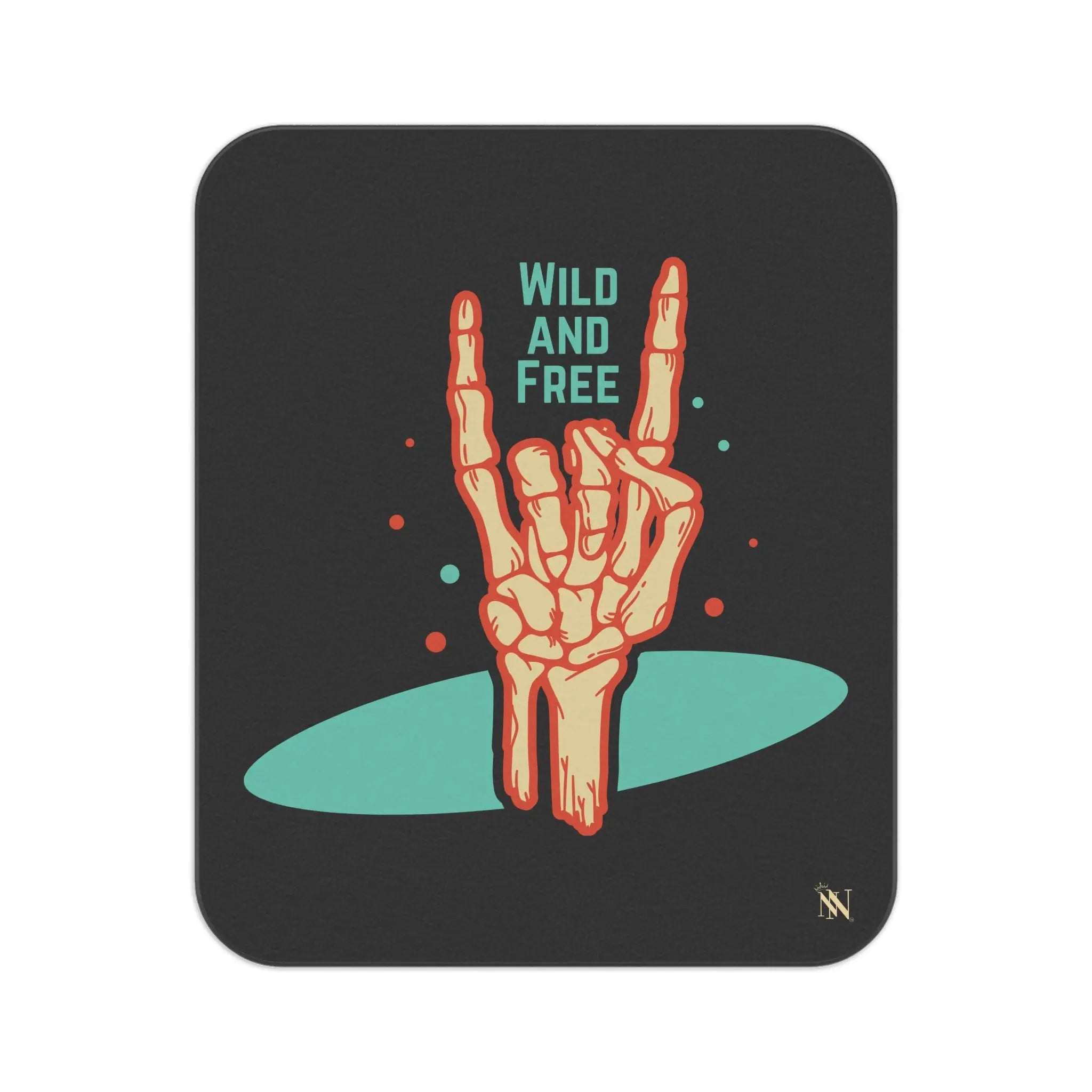 Throwing Horns Wild & Free | Mix Match Fun-Flirty Lovers’ Water-Resistant Blankets