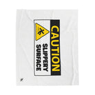 Caution: Slippery Surface | Mix & Match Soft Fun-Flirty Lovers’ Blankets