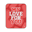 My Love for You Heart Pattern Sex Blanket