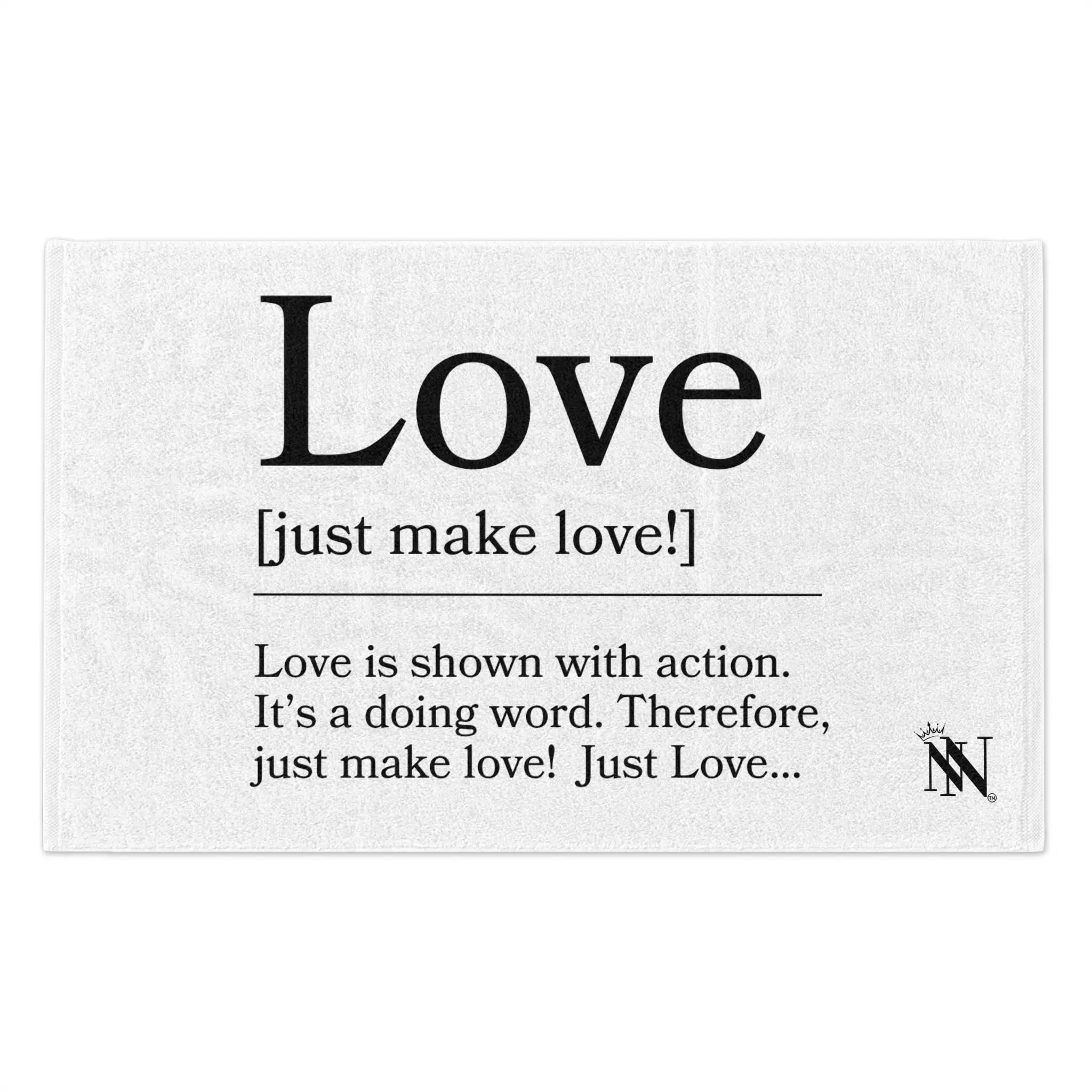 Definition of Love Sex Towel