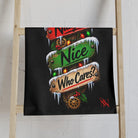 Naughty Nice Who Cares? Christmas | Nectar Napkins Classic Fun-Flirty Lovers’ Towels