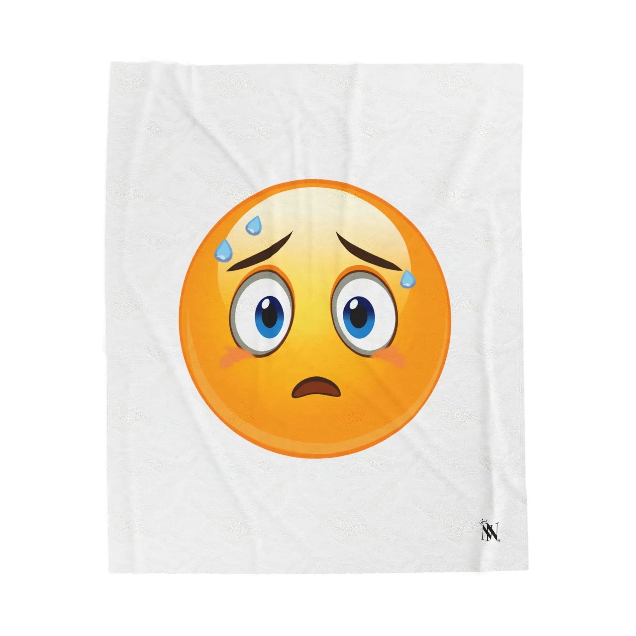 Sweating It Emoji Blanket