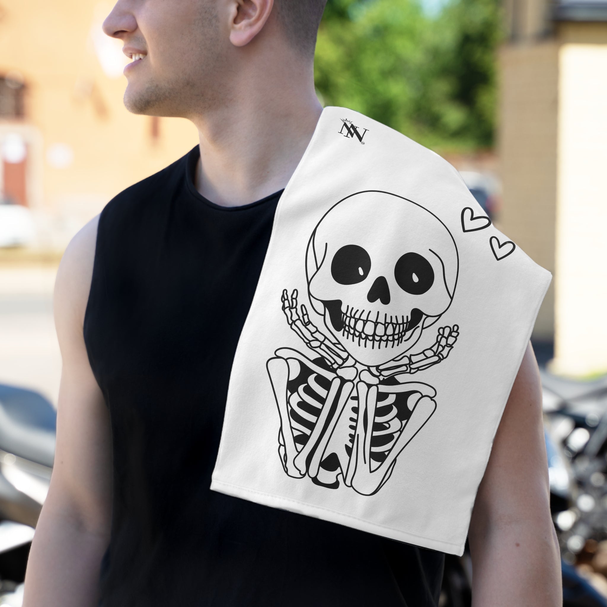 So In Love Skeleton | Mix & Match Soft Fun-Flirty Lovers’ Towels