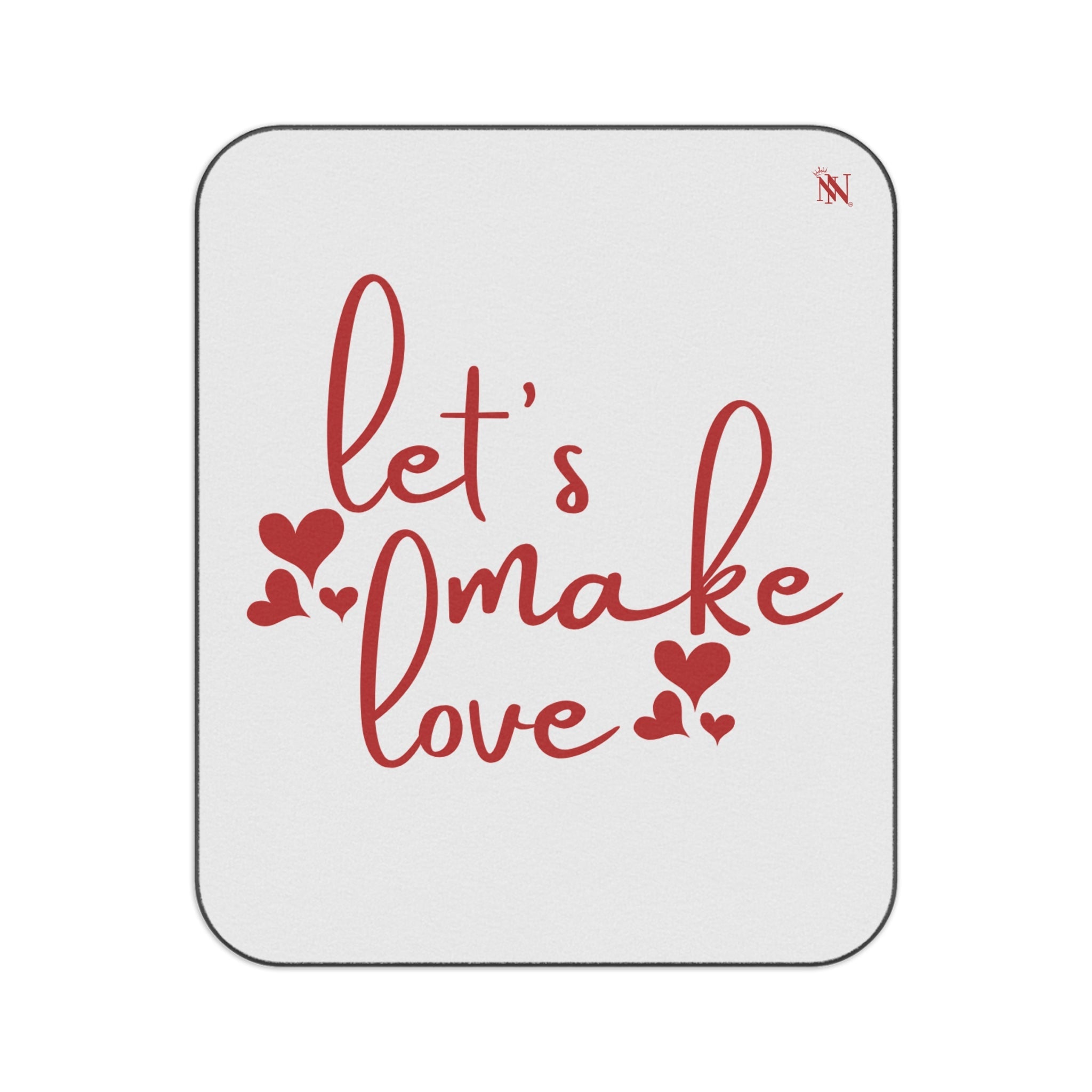 Let’s Make Love Hearts Sex Blanket