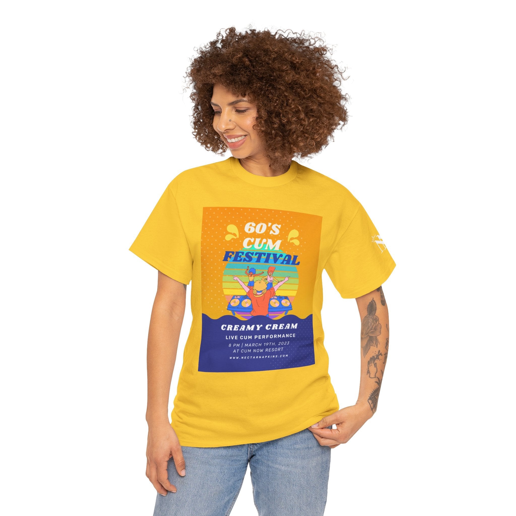 60s Cum Party | Mix & Match 100% Cotton Unisex Fun-Flirty Lovers’ Tees