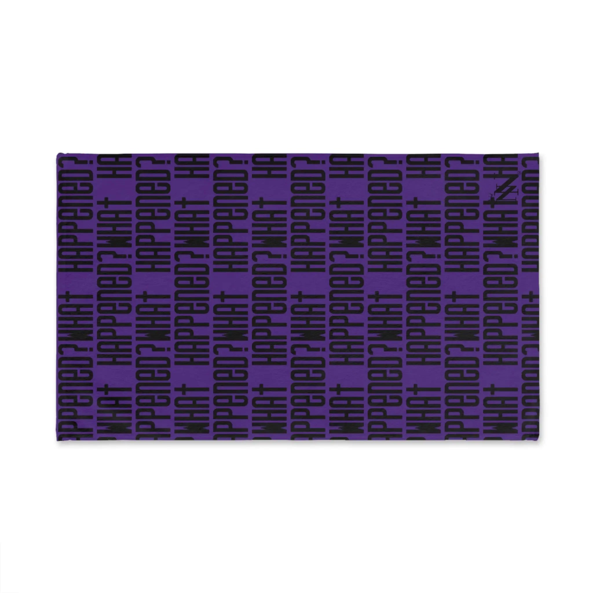 What Happened? Patterned Purple Cum Towel