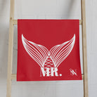 Mr. Mrs. Mermaid Shareable Sides Red Cum Towel