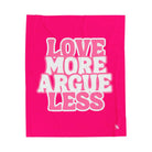 Love More Argue Less Romantic Lovers Gifts Blanket