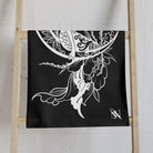 Mermaid On Moon Black | Mix & Match Classic Fun-Flirty Lovers’ Towels