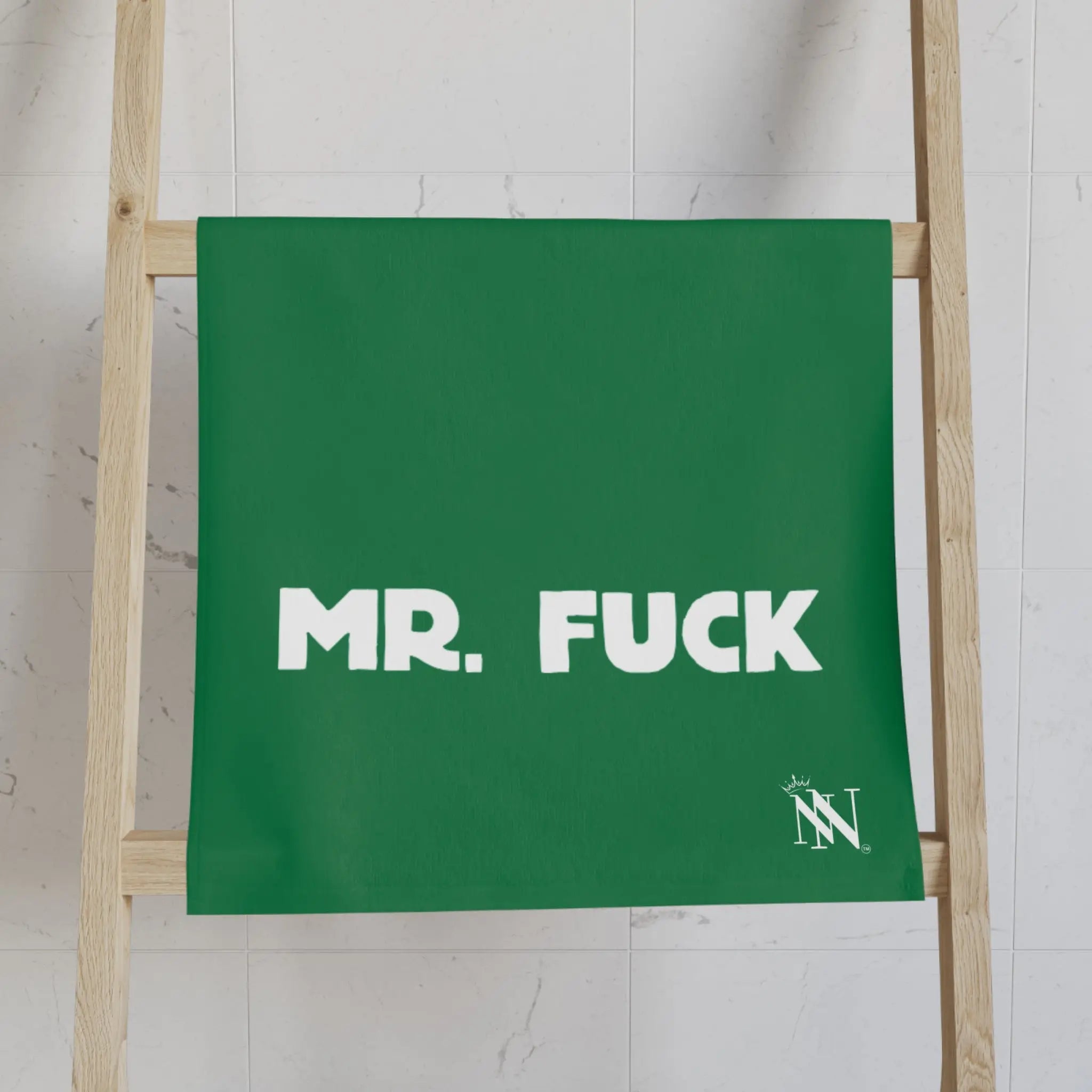 Mr. Mrs. Fuck Shareable Sides Green Cum Towel