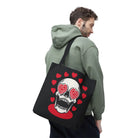 Seeing Hearts Skull Tote Bag