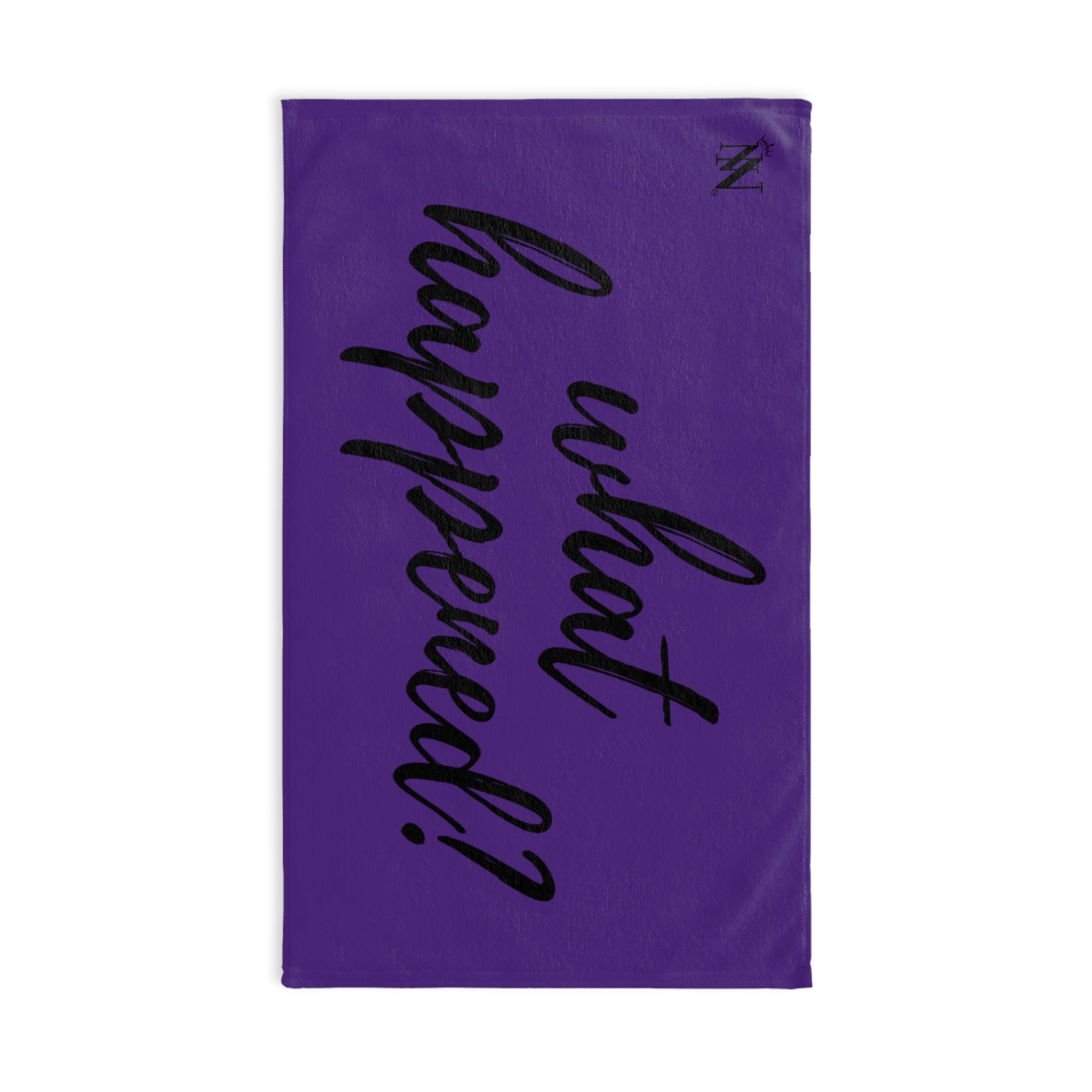 What Happened? Purple Cum Towel