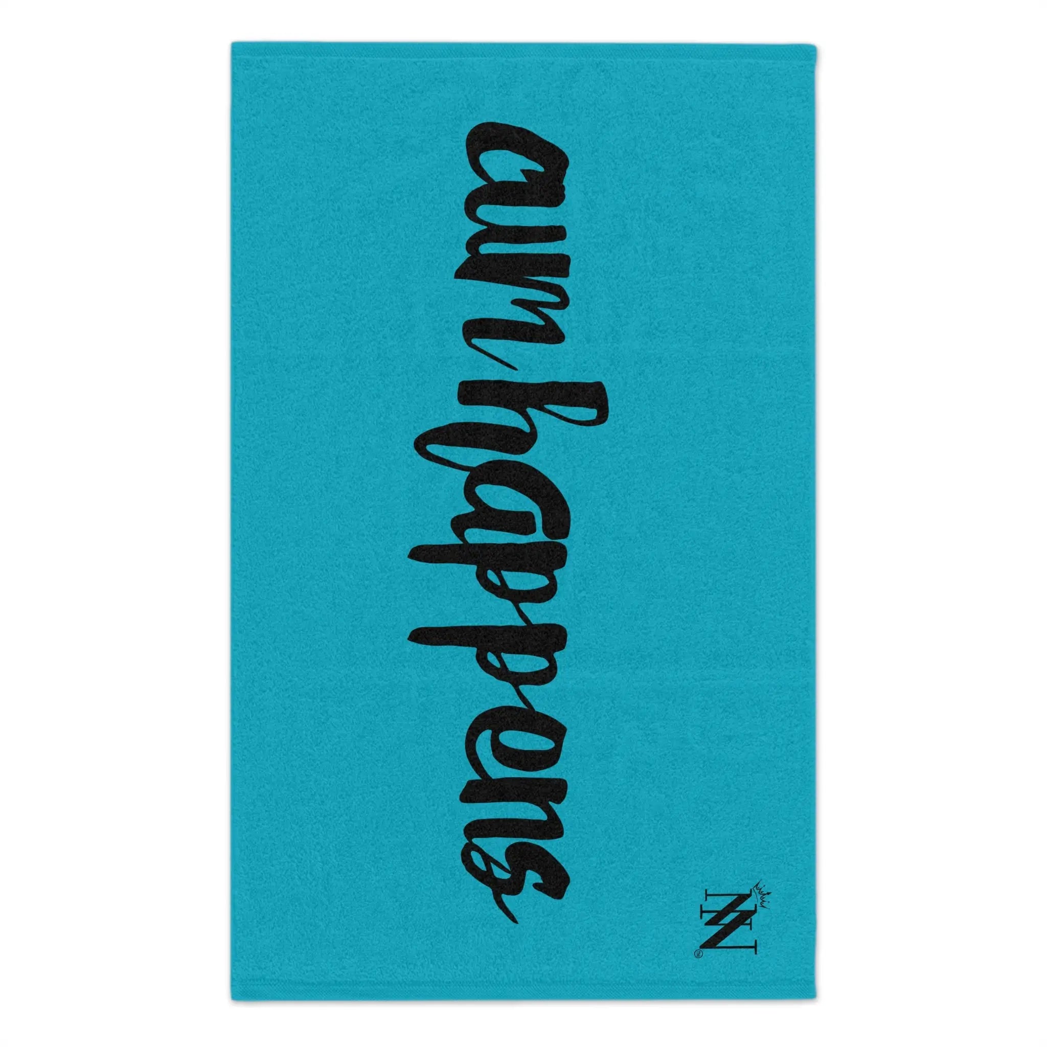 Cum Happens Teal | Mix & Match Soft Fun-Flirty Lovers’ Towels