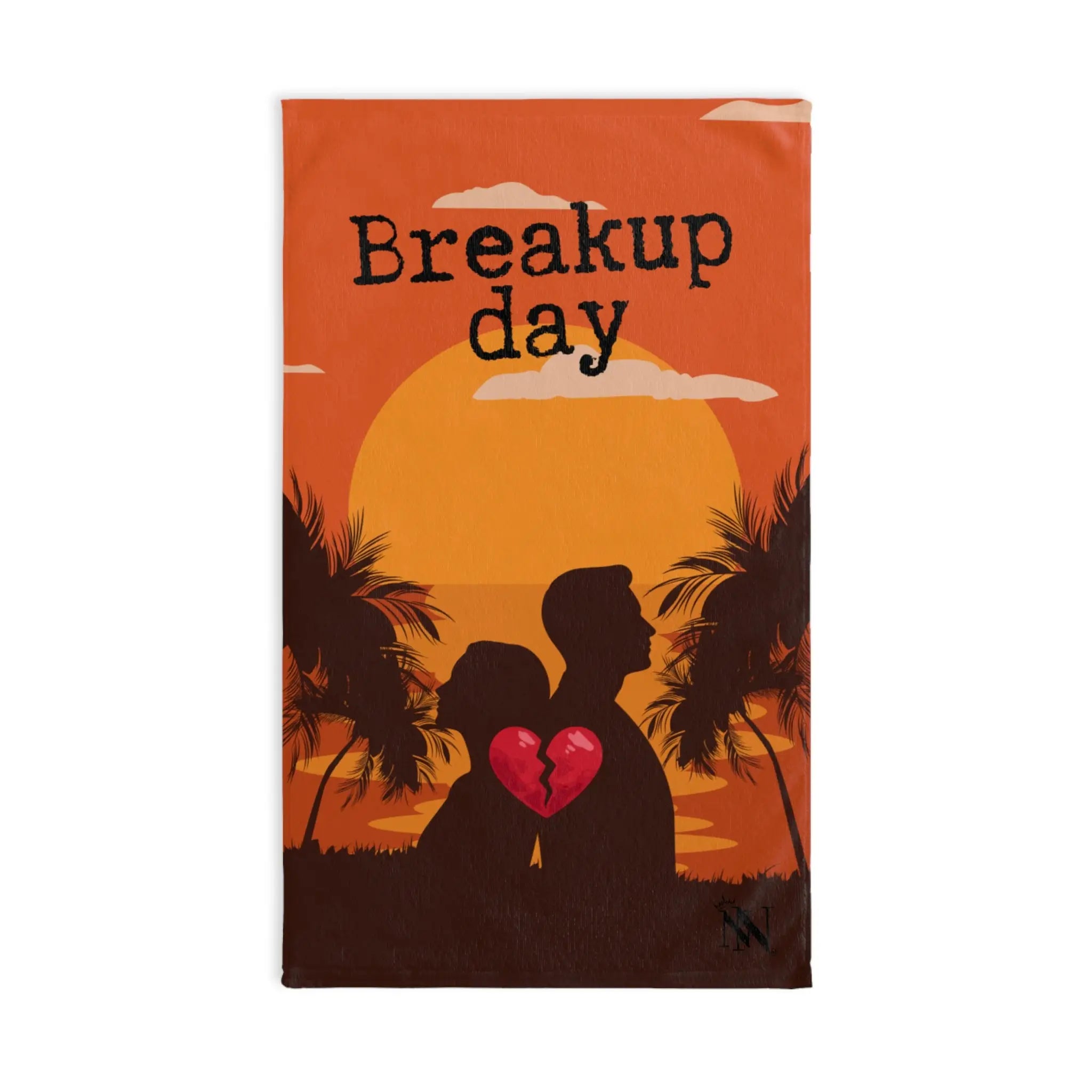 Breakup Day Heartbreak Sunset Cum Towel