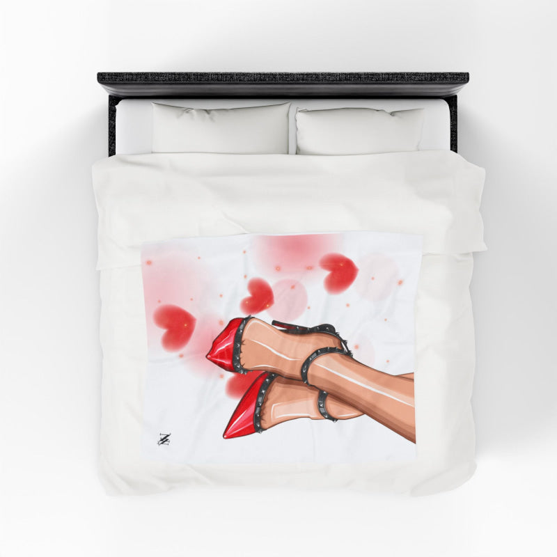 Sexy Heels Up Baby | Mix & Match Soft Fun-Flirty Lovers’ Blankets