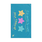 It’s Okay to Feel Your Feelings Turquoise | Mix & Match Original Fun-Flirty Lovers’ Towels