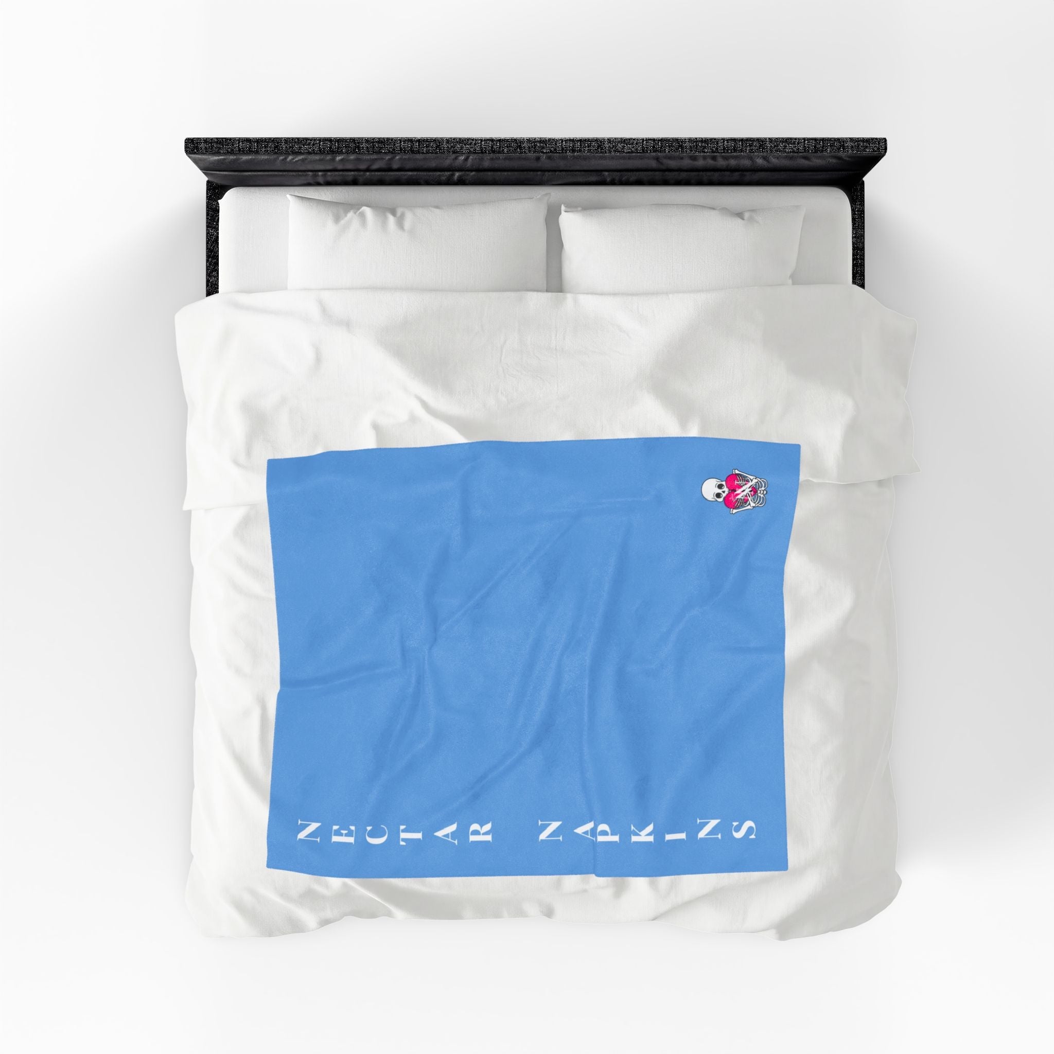 Nectar Napkins Brand Light Blue Love Blanket