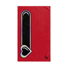 Heart Love Toy Meter Red | Nectar Napkins Classic Fun-Flirty Lovers’ Colored Towels