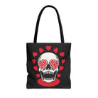 Seeing Hearts Skull Tote Bag
