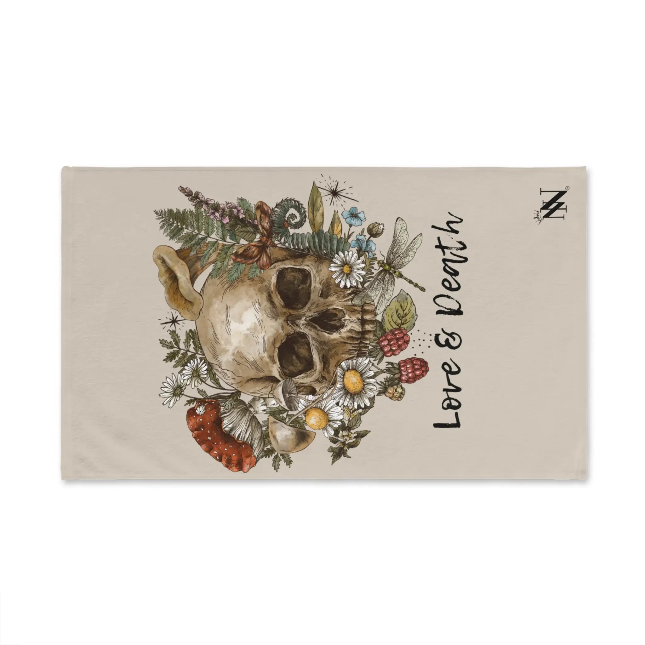 Love & Death Skull Floral | Nectar Napkins Classic Fun-Flirty Lovers’ Towels